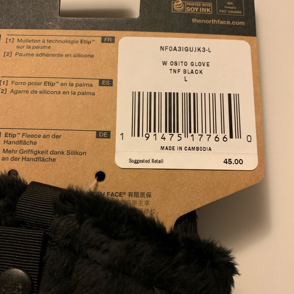 The North Face L Osito Etip® Gloves - Touchscreen NWT - Picture 8 of 9